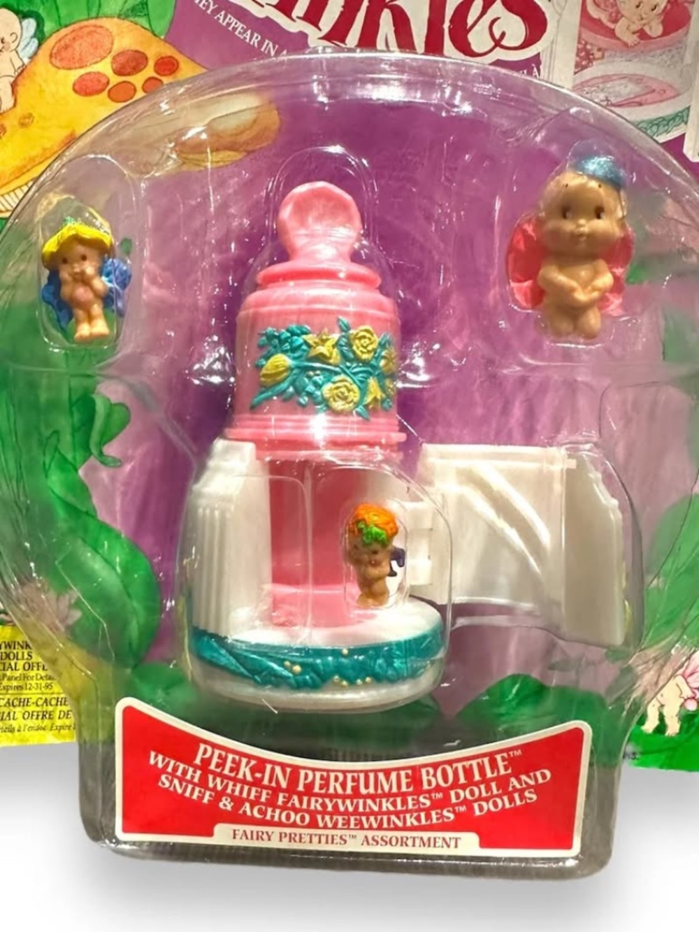 1993 Kenner Toys Fairy Winkles Peek in Perfume Bottle - Sealed - Picture 5 of 6